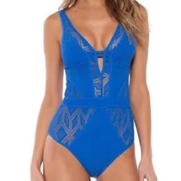 Other - BECCA l Color Play Crochet One Piece Swimsuit Size Small
